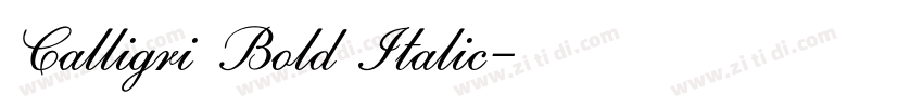 Calligri Bold Italic字体转换 Calligri Bold Italic字体转换